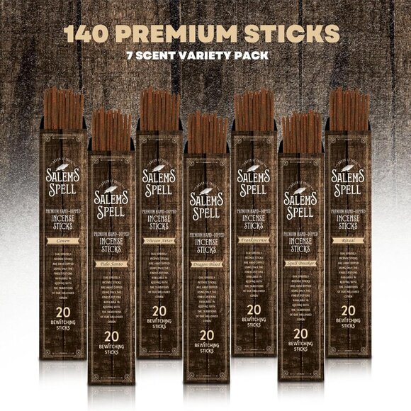 NEW-Mecka Salem Spell Incense Sticks | Set of 7  | 140 Insense 7 MYSTIC SCENTS - Picture 2 of 6